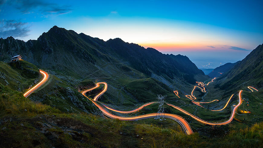 roads in a mountain
